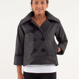 Lululemon Coco Softshell Peacoat Black/Charcoal 8